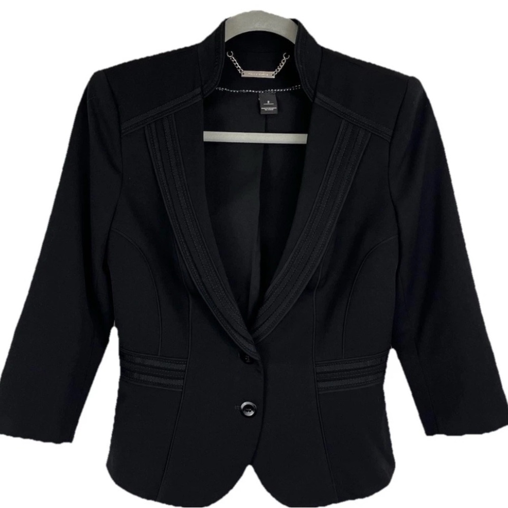 White House Black Market Womens Blazer Size 2 Military Style Jacket Career WHBM